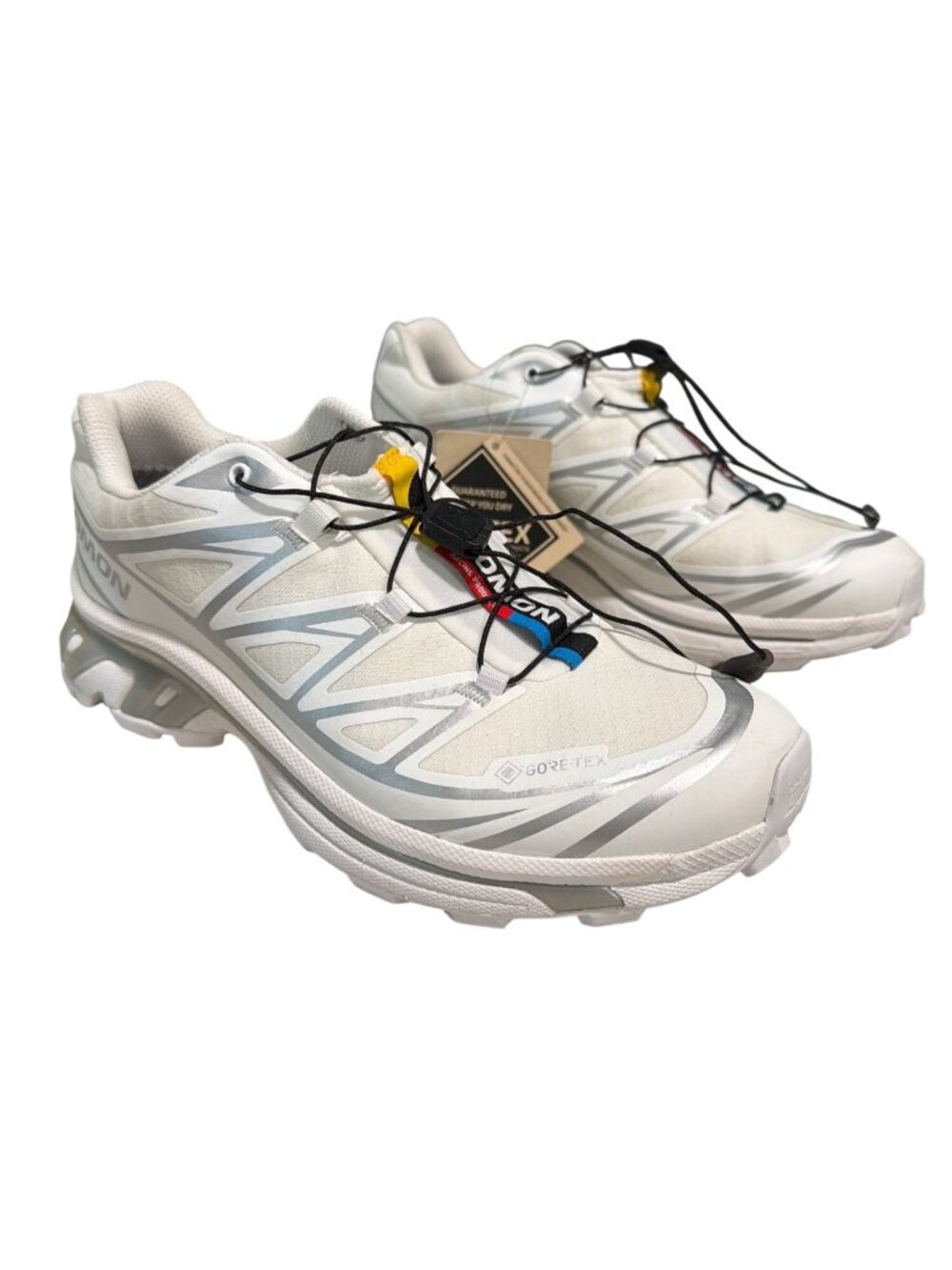 SALOMON XT-6 GTX Women's White Sneakers Size 8 Womens 7 Mens